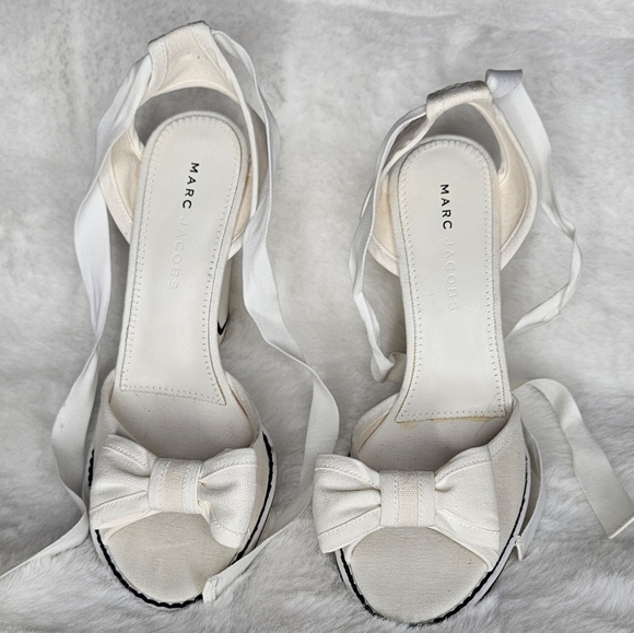 VTG  2005 MARC JACOBS Sling Back Wedges Sz 7 - Picture 6 of 14